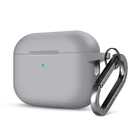 Силиконовый чехол для наушников Apple AirPods Pro 2 2022, Hang Case, серый, ультратонкий защитный кейс толщиной 2 мм, защита от царапин, пыли и ударов, компактный, с карабином для крепления, ArmorStandart (ARM68587)