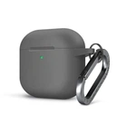 Силіконовий чохол для навушників Apple AirPods 4, Hang Case, сірий, ультратонкий захисний кейс товщиною 2 мм, захист від подряпин, пилу та ударів, компактний, з карабіном для кріплення, ArmorStandart (ARM81278)