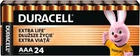 Щелочные батарейки Duracell AAA (LR03) MN2400 24 шт