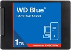 SSD диск Western Digital Blue SA510 1TB 2.5" SATAIII 3D NAND TLC (WDS100T5B0A-00LMP0)