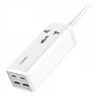 Подовжувач мережний LDNIO SC1418 Power Strip PD/QC 65W USB/2 Type-C,1 розетка, кабель 2.5m White