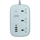 Сітковий Підовжувач LDNIO SCW3451 3 ports/PD/3USB/1QC3.0/1Type-C/WiFi Колір White