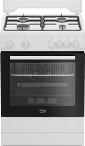 Газовая плита Beko, 64 л, 60x60 см, с таймером, белая (629673)