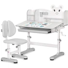 Комплект стіл + стілець + полиця Mealux BD-29 Panda XL Grey (BD-29 G) Сірий
