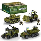 Конструктор блочный IBLOCK PL-921-427 Военная машина (4 вида)