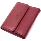 Шкіряний жіночий гаманець з монетницею ST Leather 19492 Бордовий