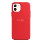 Чехол Silicone Case with MagSafe для iPhone 12/12 Pro Red