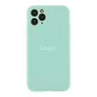 Чохол Silicone Case Full Size with Frame для iPhone 11 Pro 64.Light Cyan