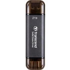 Портативний SSD Transcend 2TB USB 3.1 Gen 2 Type-A + Type-C ESD310 Чорний