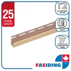 Планка сайдинга ПВХ FaSiding J-trim Миндаль 3.66 м