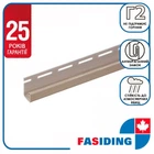 Планка сайдинга ПВХ FaSiding J-trim Грецкий орех 3.66 м