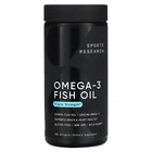 Риб'ячий жир потрійної сили Sports Research (Omega-3 Fish Oil Triple Strength) 1250 мг 180 капсул SRE09153