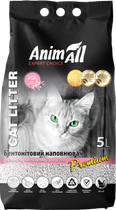 Наполнитель для кошачьего туалета AnimAll Бентонитовый комкующий с ароматом детской пудры 4.2 кг (5 л) Белый (4820224500584)
