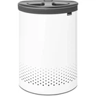 Бак для белья с 2-мя отделениями Brabantia Laundry Bin 55 л белый 304903 (00801004)