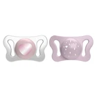 Пустушка Chicco Physioforma Micro силіконова від 0 до 2 місяців Для дівчаток 2 шт (75126.11)