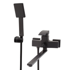 Смеситель для ванны с длинным изливом KOER KB-42007-05 (Цвет черный) (KR3457)