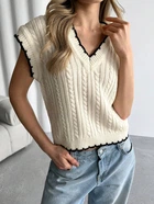 Жилет SHEIN L Молочний sz25032814494515435