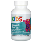 Риб'ячий жир з омега-3 для дітей California Gold Nutrition (Omega-3 fish oil) 60 капсул зі смаком полуниці CGN02270