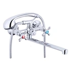 Смеситель для ванны Agua Toledo C071 двухвентильный, хром + ручная лейка (CV014926)