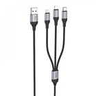 Мультикабель 3 в 1 Lightning + Micro USB + Type-C 2A 1м Hoco X102 (787904)