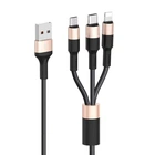 Мультикабель 3 в 1 Lightning + Micro USB + Type-C 2A 1м Hoco X26 (717231)