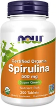 Натуральна добавка Now Foods Spirulina Спіруліна  500 мг таблетки