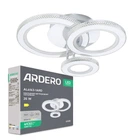 Світлодіодна люстра Ardero AL6163-1ARD 35 Вт 3000/5000/6500 К IP20 біла з пультом ДК (7921)
