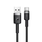 Кабель ACEFAST USB-A to USB-C алюминиевый alloy charging data cable C22-04 |1.2m, 3A| Black