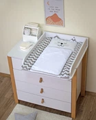 Сповивальный матрас Baby Veres (50*70) "Smiling Animals white-grey"