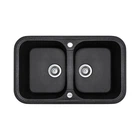 Кухонная мойка Adamant Twins 765x470x190 чёрный 90223
