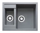 Кухонная мойка Adamant Duplex 610x495x200 cерый 483223