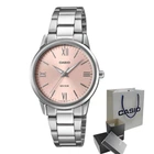 Женские часы Casio LTP-1303DD-4A розовые 50 м