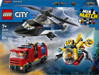 Конструктор LEGO City Набор с вертолетом пожарной машиной и подводной лодкой 874 элемента (60462)