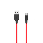 Кабель HOCO X21 USB to Type-C 2A, 1m, silicone, TPE connectors, Red