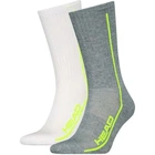 Шкарпетки Head ALL SPORTS PERFORMANCE CREW 2P біло-лаймові, сіро-лаймові (2 пари) 43-46 701229020-004