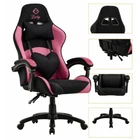 Крісло геймерське Bonro Lady 806 чорно-рожеве