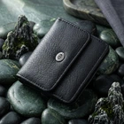 Женский кожаный кошелек для карт купюр и монет ST Leather bg226fash90 Черный