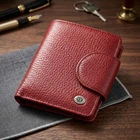 Жіночий шкіряний гаманець для карток купюр та монет ST Leather 18499 Червоний