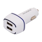 Автомобільний Зарядний Пристрій Borofone BZ14 Lightning 2USB2.4A Бiлий