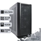 Двухпроцессорная рабочая станция PowerUp #628 Intel Xeon Platinum 8270 x2/32 GB/SSD 512GB/NVIDIA Quadro P2000 5GB для 3D моделирования видеомонтажа рендеринга для инженеров и архитекторов