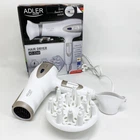 Електричний фен для волосся Adler AD-2248 White 2400 Вт для укладання та сушіння з насадками з іонізацією
