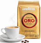 Итальянский натуральный зерновой кофе Lavazza Qualita Oro 500 г 100% Арабика 500G дегазационный клапан зерна Лавацца для турки кофемашины гейзерной кофеварки дома офиса в зернах средняя степень обжарки насыщенный аромат Gold