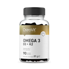 Омега 3 D3+K2 Ostrovit (Omega 3 D3+K2) 90 капсул OST20308