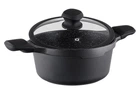 Каструля з антипригарним покриттям і кришкою Vinzer Kuro Induction Line 20 см, 2.2 л (50427)