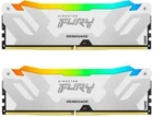 Пам'ять для настільних комп'ютерів Kingston FURY 48 GB (2x24GB) CUDIMM DDR5 8400 MHz Renegade Silver/White RGB (KF584CU40RWAK2-48)