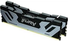 Пам'ять для настільних комп'ютерів Kingston FURY 48 GB (2x24GB) CUDIMM DDR5 8800 MHz Renegade Silver/Black (KF588CU42RSK2-48)