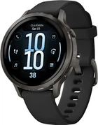 Смарт-годинник Garmin Venu 4 41 mm Slate with Black Silicone Band (010-03013-02/42)