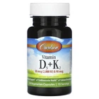 Вітамін D3 та K2 (Vitamin D3 + K2) 30 капсул (CAR-10600)