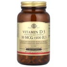 Вітамін D3 Solgar (Vitamin D3) 400 МО 250 капсул (SOL-03321)