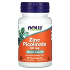 Піколінат цинку (Zinc Picolinate) 50 мг 30 капсул (NOW-01549)